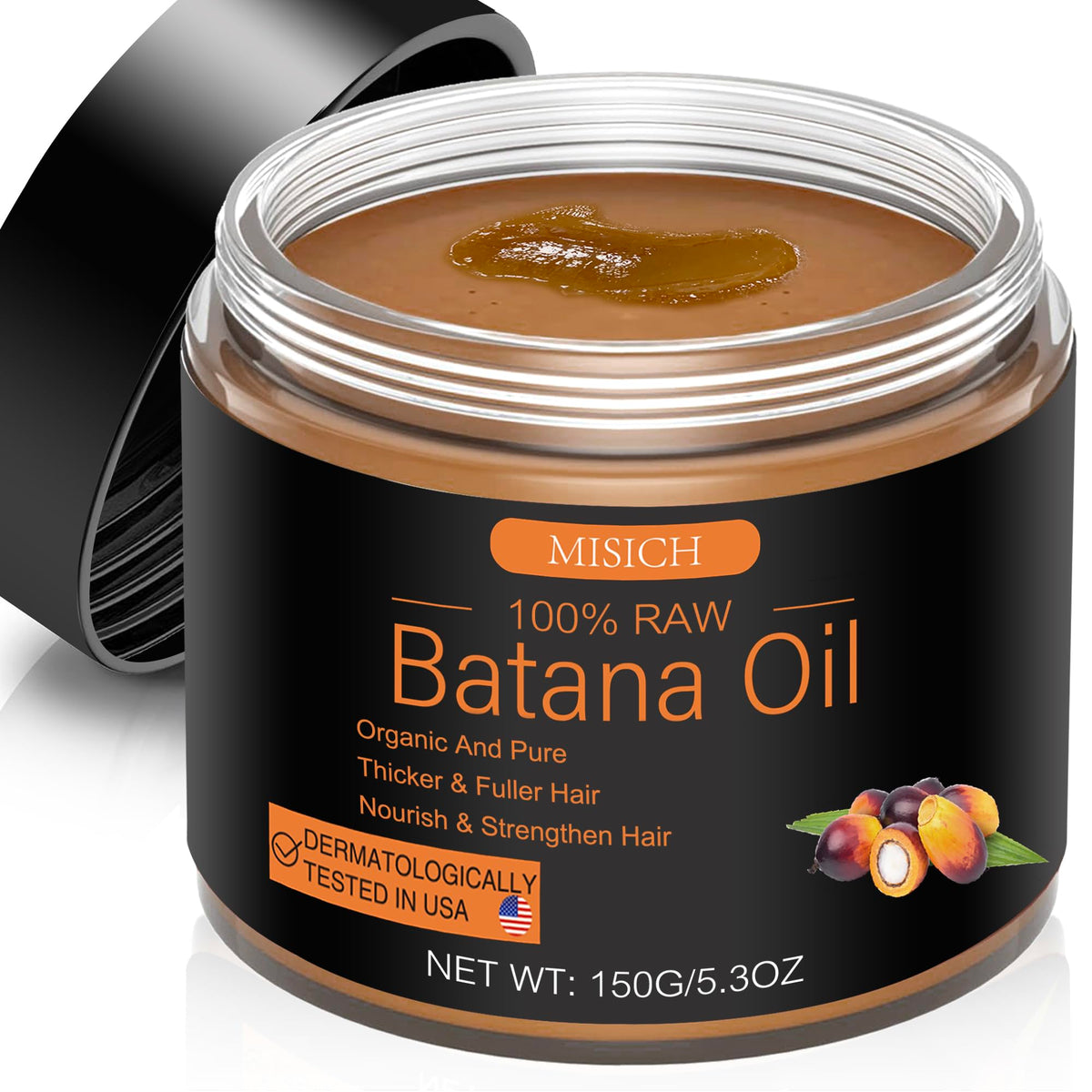 MISICH Batana Oil bottle showcasing natural nourishment for hair