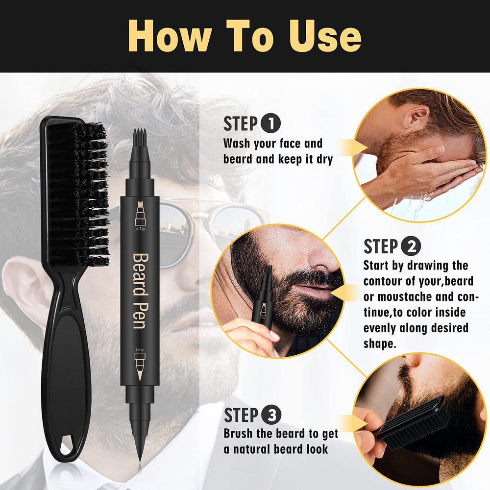 MISICH close up filling gaps to create a fuller cohesive beard