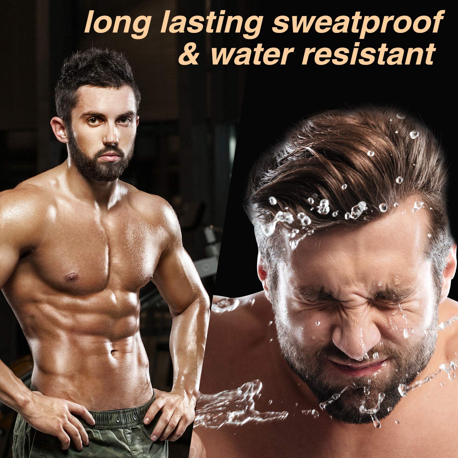 MISICH beard pencil filler sweatproof and waterproof formula withstands workout and rain.