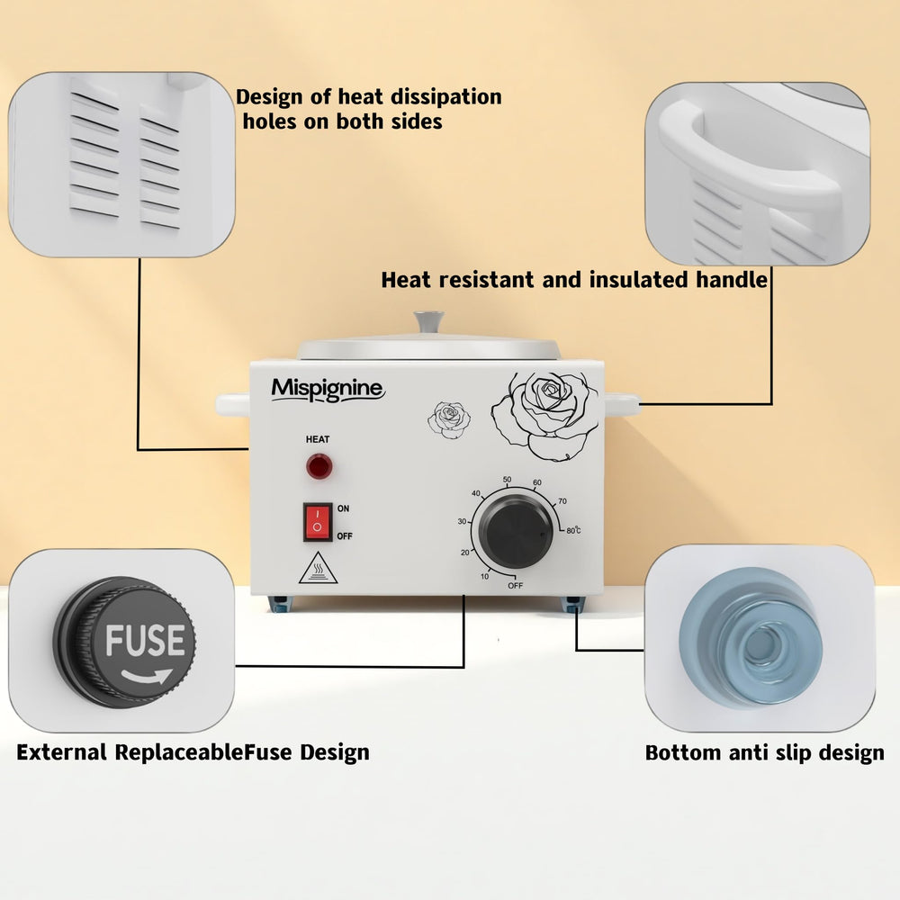 Durable stainless steel body and aluminum pot of the Mispignine warmer