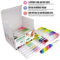 Miss Forever cuticle oil pen in application angle showing precise nail care.