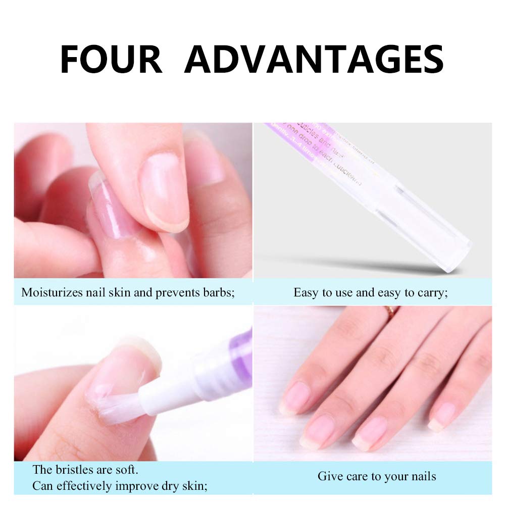 Miss Forever cuticle oil pen bottle closeup highlighting lavender ingredients.
