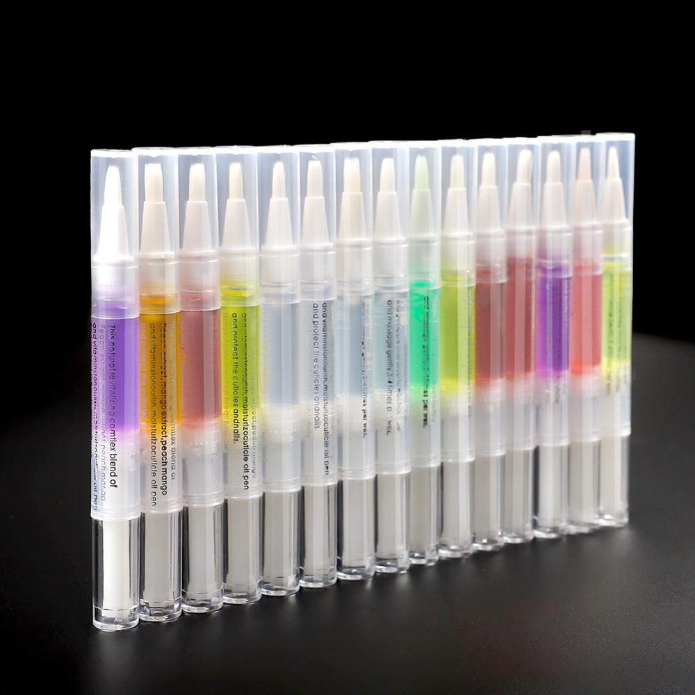 Miss Forever cuticle oil pen kit inside view of 15 pieces.