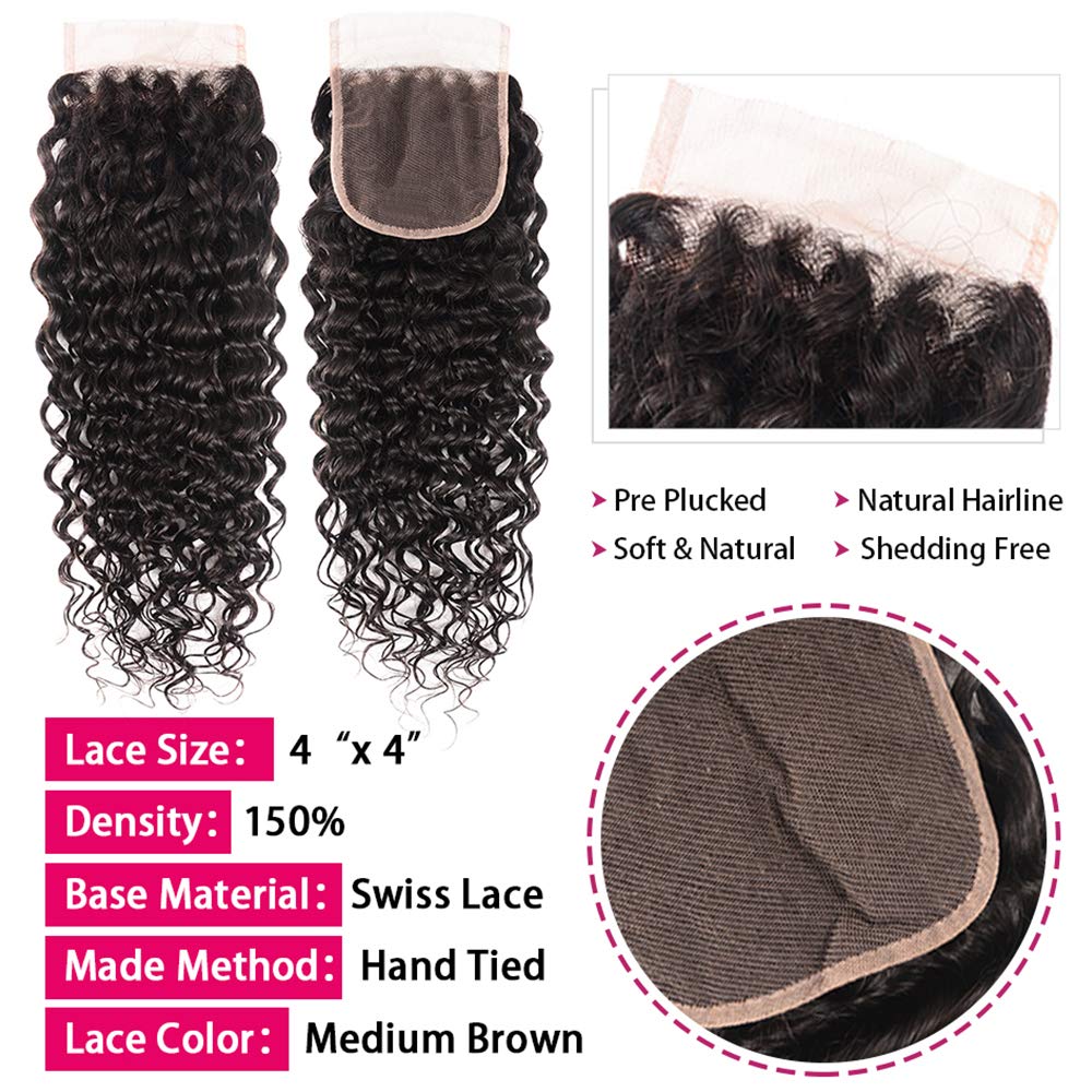 Miss GAGA Brazilian hair water-wave texture offers natural bounce and easy styling.