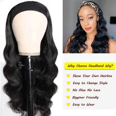 Miss Lee headband wig showing natural hairline for seamless styling.