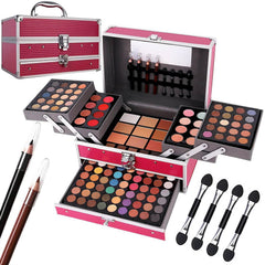 Miss Rose All In One makeup kit professional case opened for quick setup.