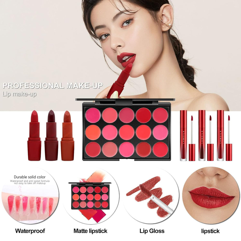 Miss Rose M All In One eyeshadow palette close-up for creative eye looks
