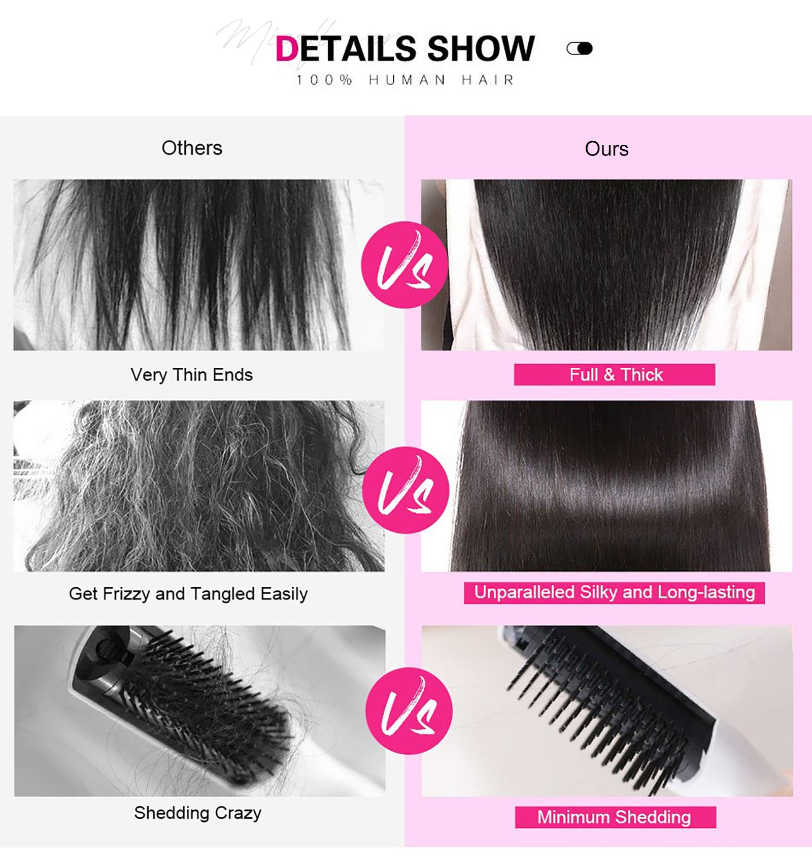 Miss Flower daily styling: straight wig for versatile, everyday looks.