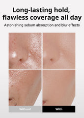 MISSHA Airy Pot pressed powder swatch on skin demonstrates even blend.