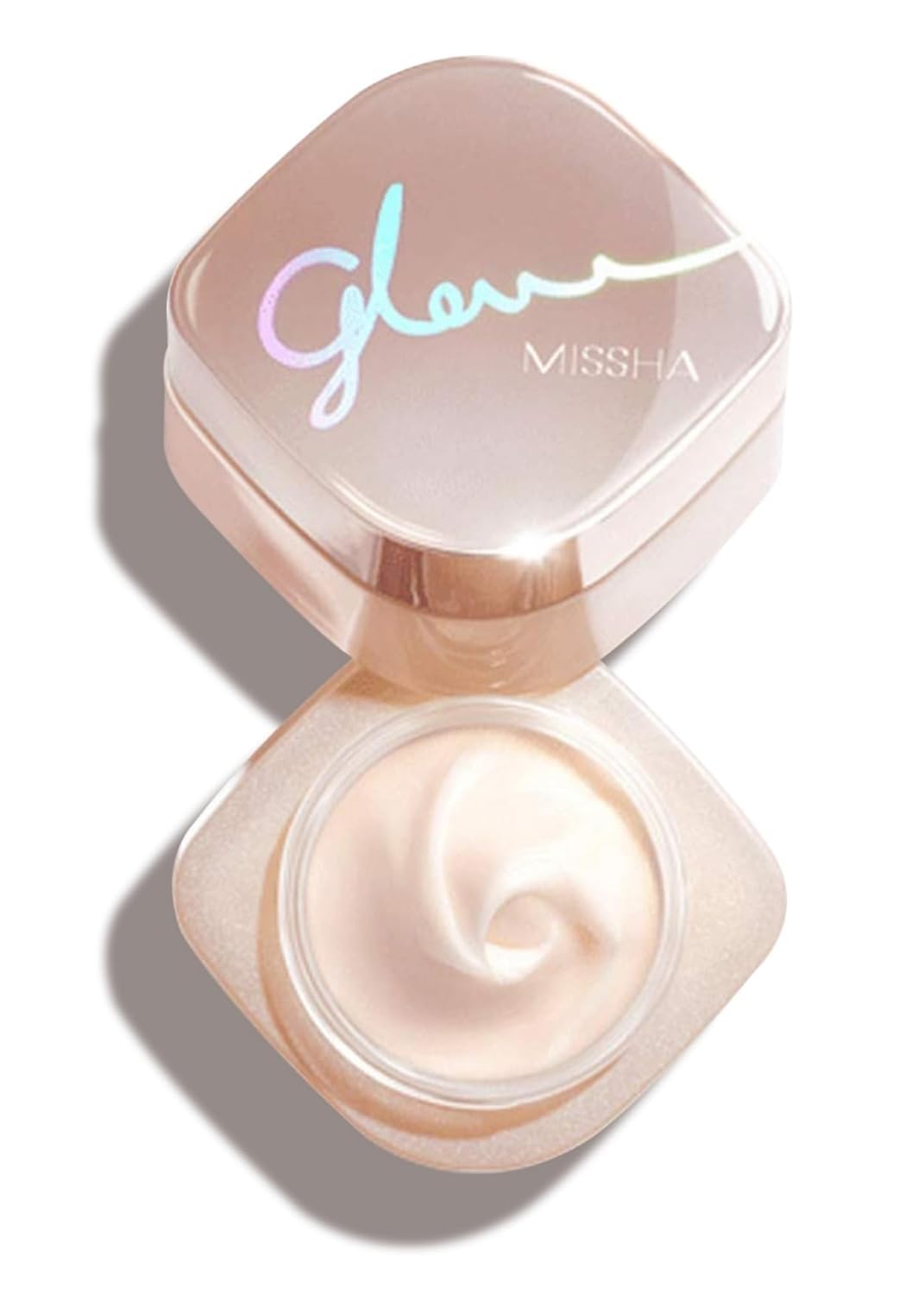MISSHA Glow Skin Balm jar close-up showing dewy radiance for radiant skin.