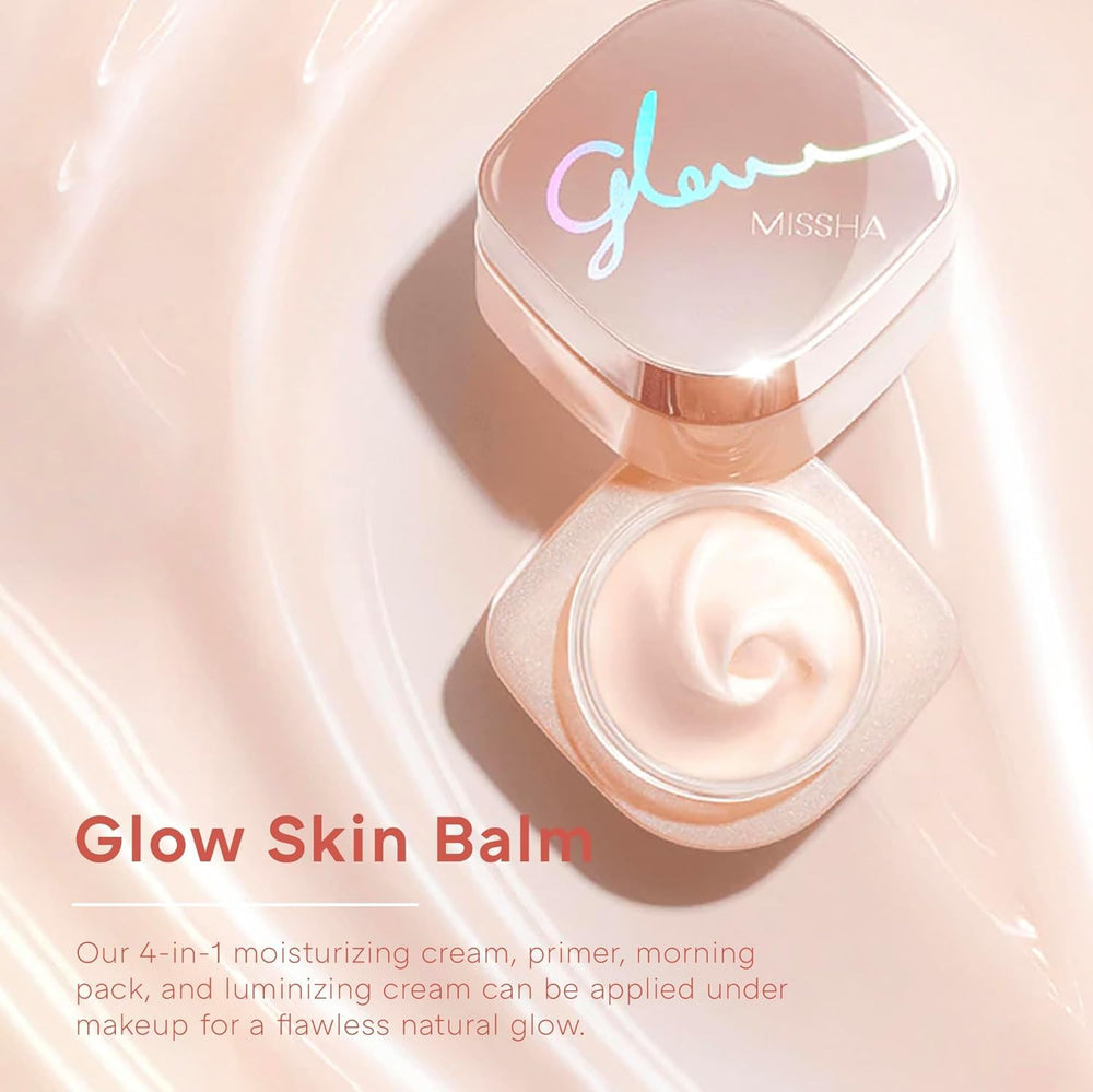 MISSHA Glow Skin Balm texture swirl demonstrates a versatile 4-in-1 formula.