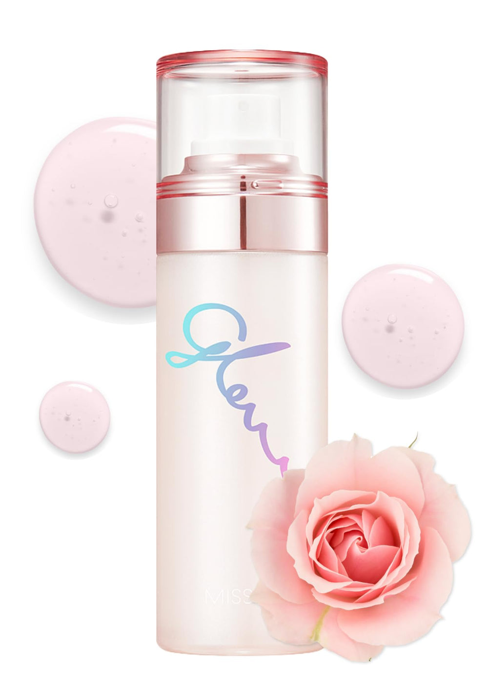 MISSHA Glow Skin Balm To Go Mist bottle closeup showing on-the-go hydration