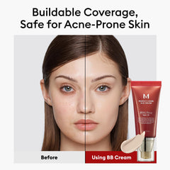 MISSHA M Perfect Cover BB Cream No.21 closeup with SPF 42 PA+++ protection
