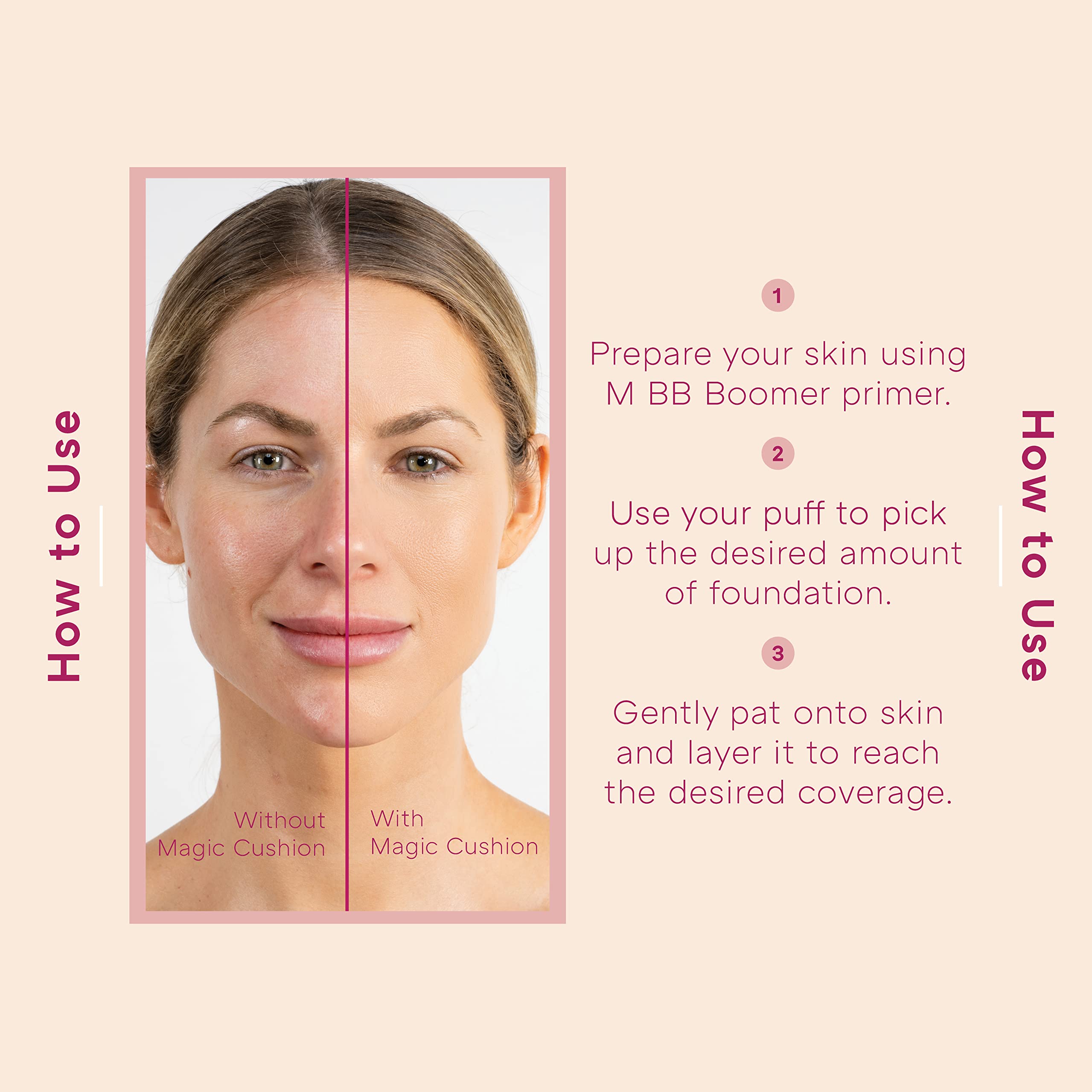 MISSHA Magic Cushion No.21 buildable coverage demo