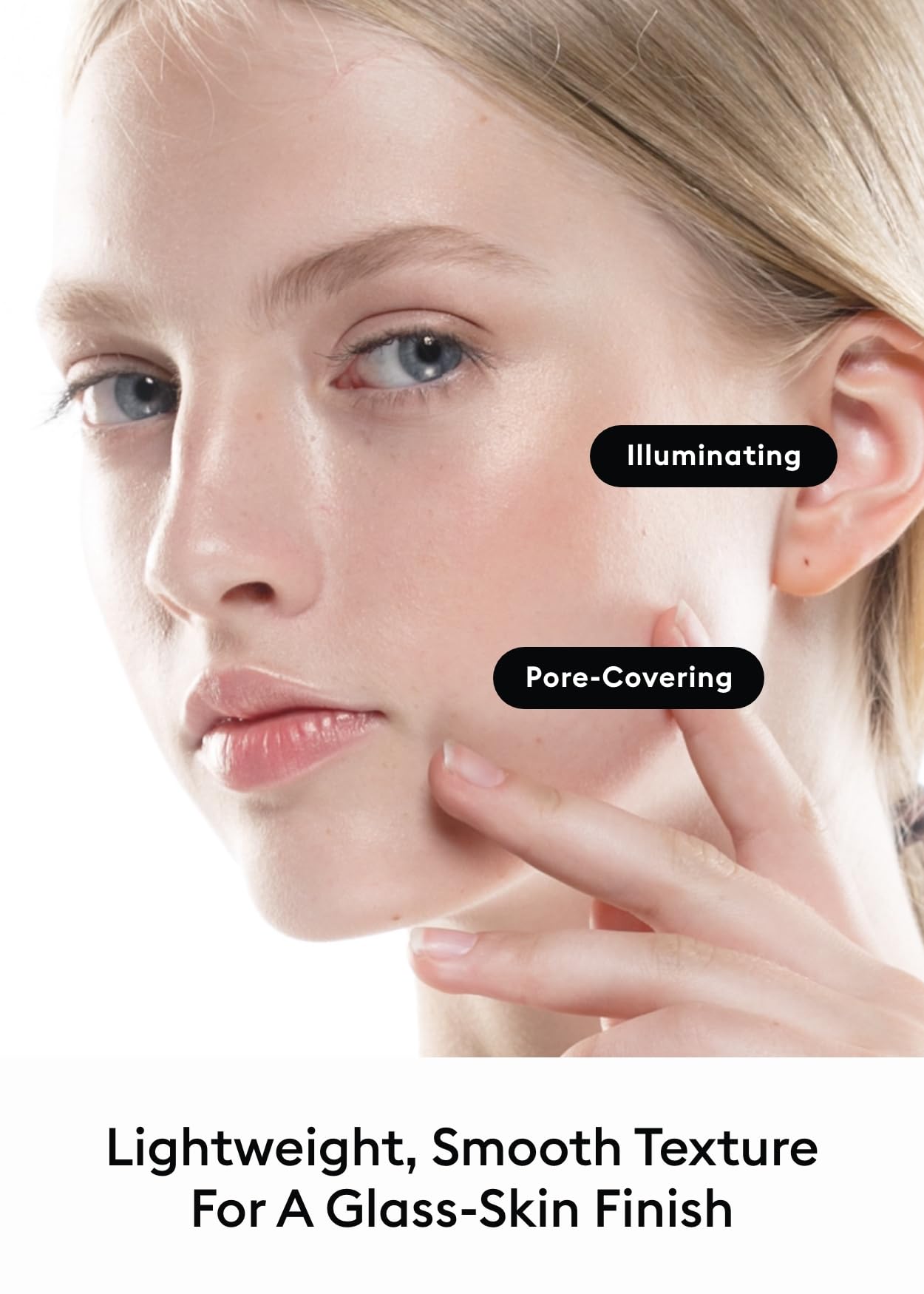 MISSHA M BB Boomer Primer under foundation demonstrates glass skin-ready base.