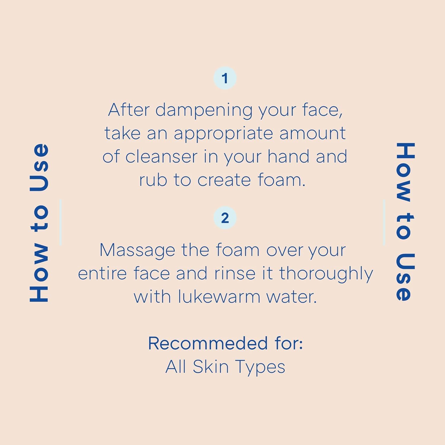 Product being used on a wet face with rinsing water for refreshing hydration