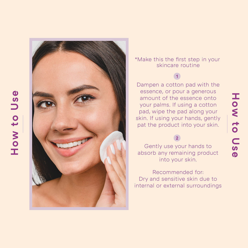 Missha Time Revolution Essence Intensive Moist fermented-ingredients-illustration highlights Himalayan barley benefits.