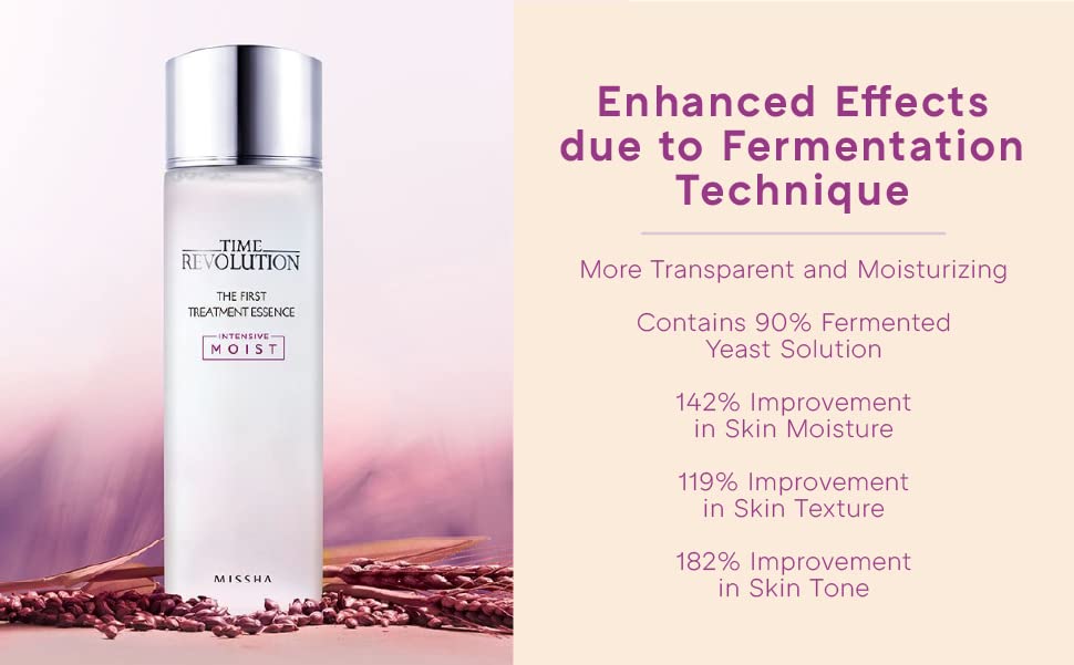 Missha Time Revolution Essence Intensive Moist packaging-front communicates premium skincare ritual.