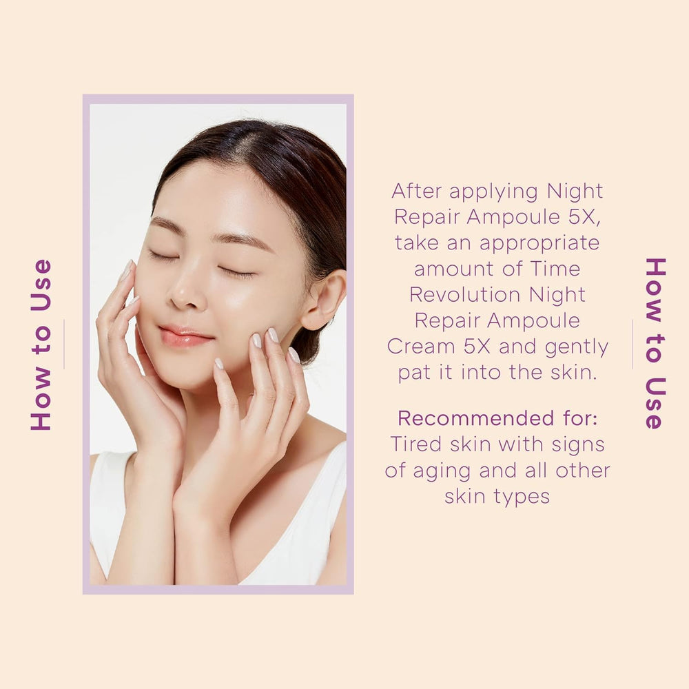 MISSHA Time Revolution Night Repair Ampoule Cream open jar reveals luxurious consistency