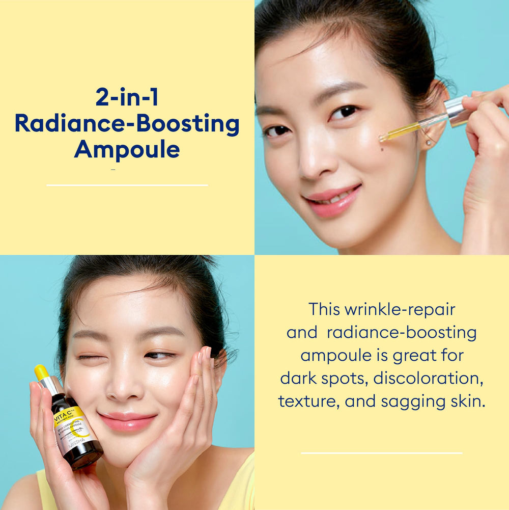 MISSHA Vita C Plus suitable for day and night routines for brightening potential