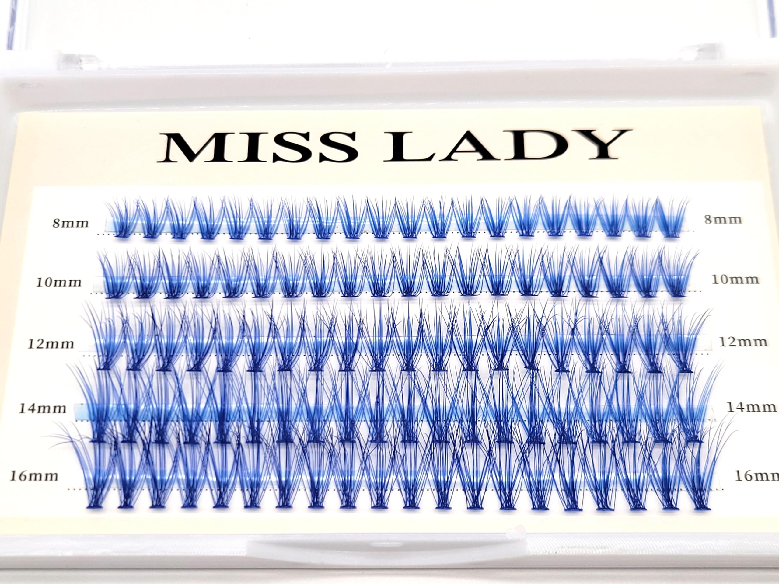 Misslady 100pcs blue lash clusters ready for DIY extensions