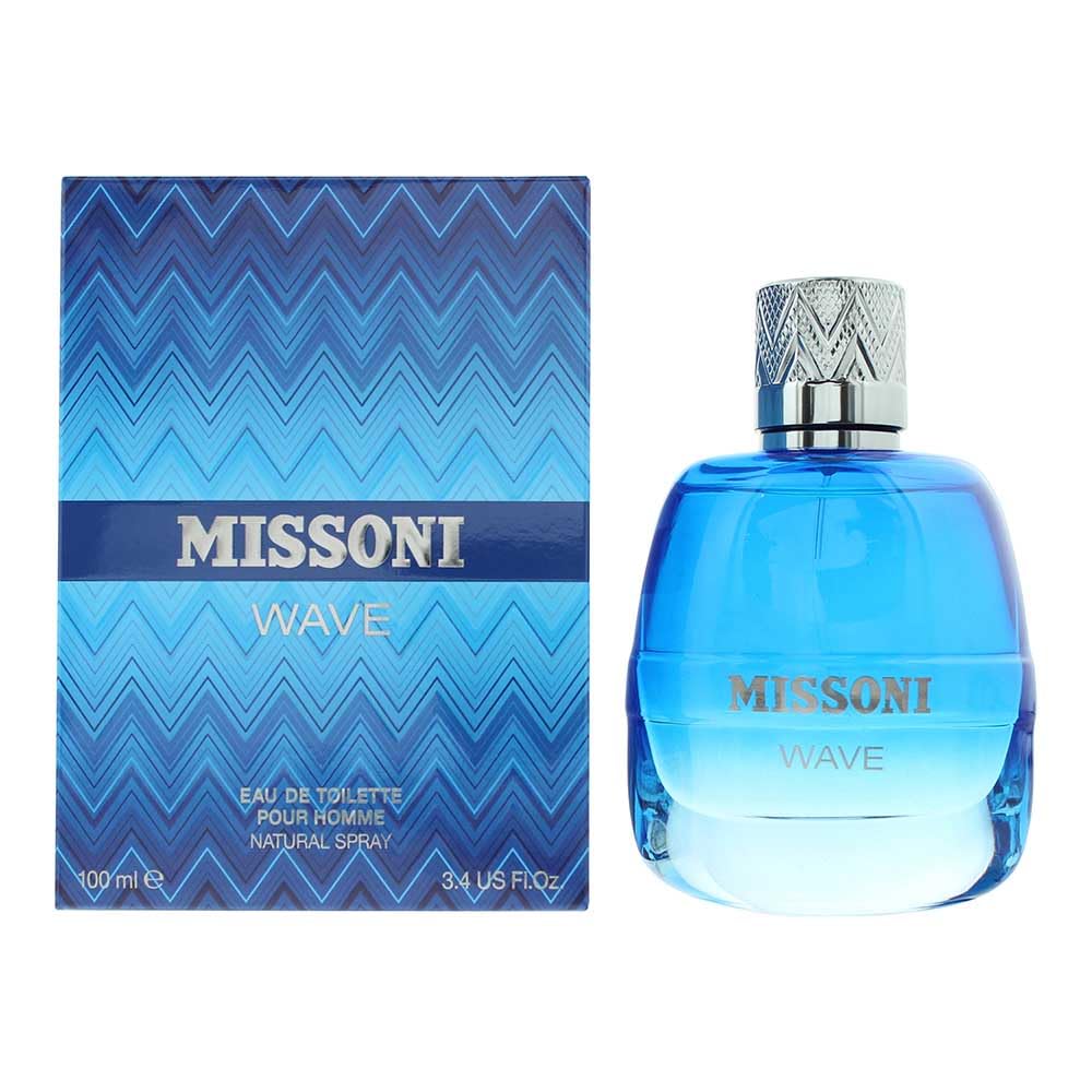 Missoni Wave Men EDT spray bottle for everyday citrus freshness.