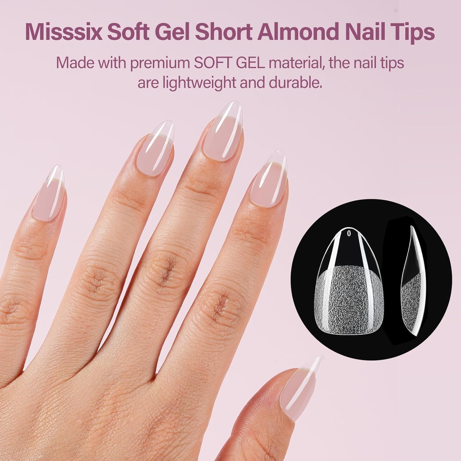 Misssix 9in1 gel glue close-up shows strong adhesion.