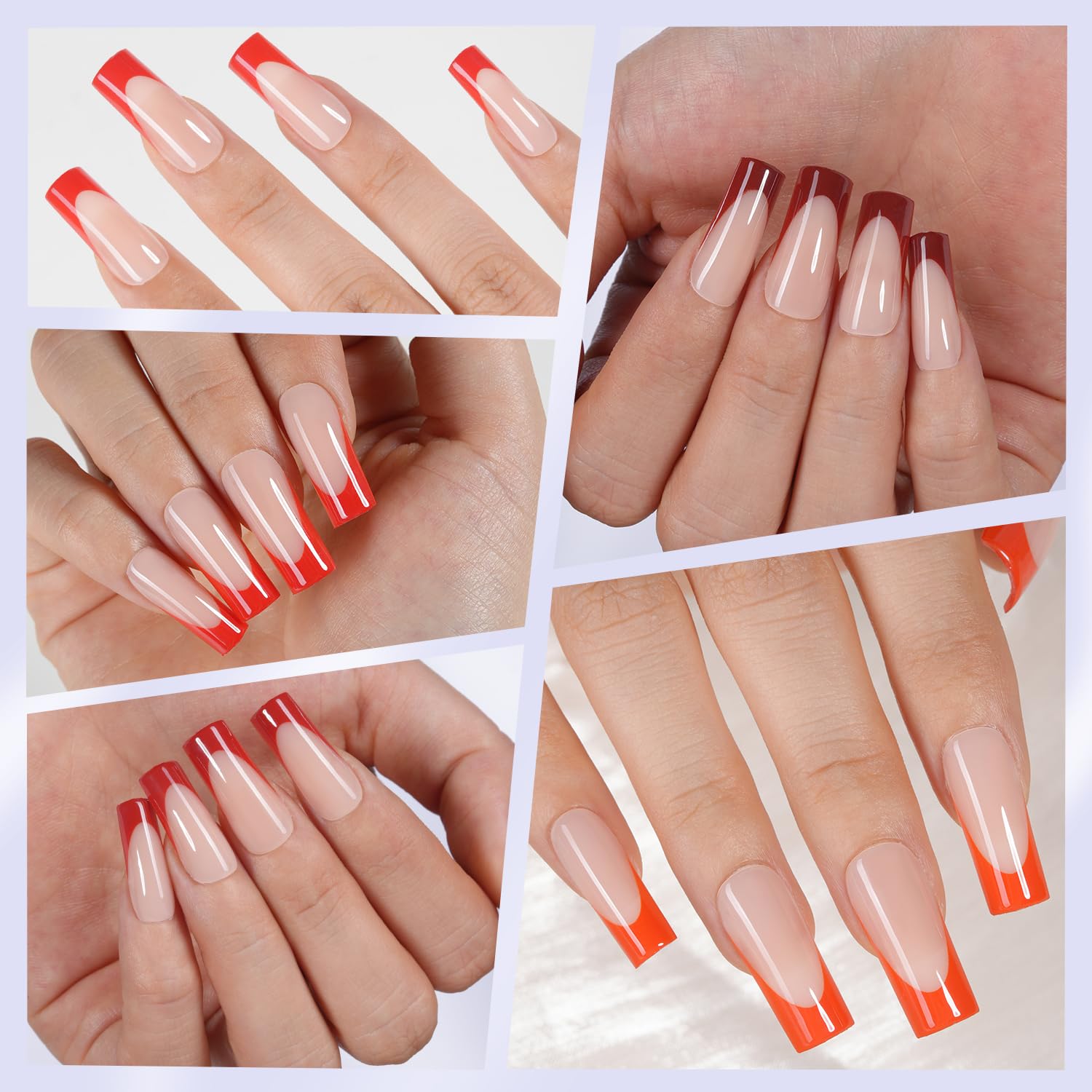 Misssix tips with inner matte texture for strong adhesion.