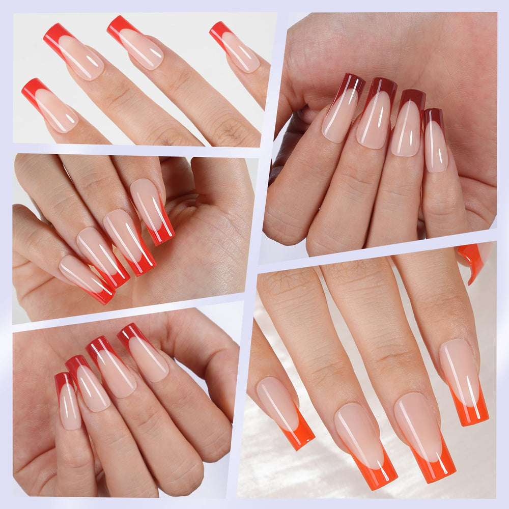 Misssix tips with inner matte texture for strong adhesion.