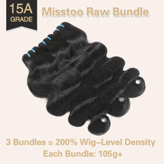 Misstoo Cambodian body wave 20-inch bundle with smooth cuticle alignment for tangle-free styling.