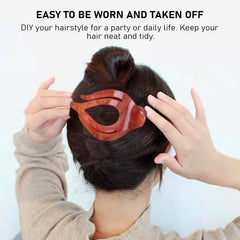 Mistofu 3Pcs French Concord clip in hair half-up demonstrates secure hold and versatile styling