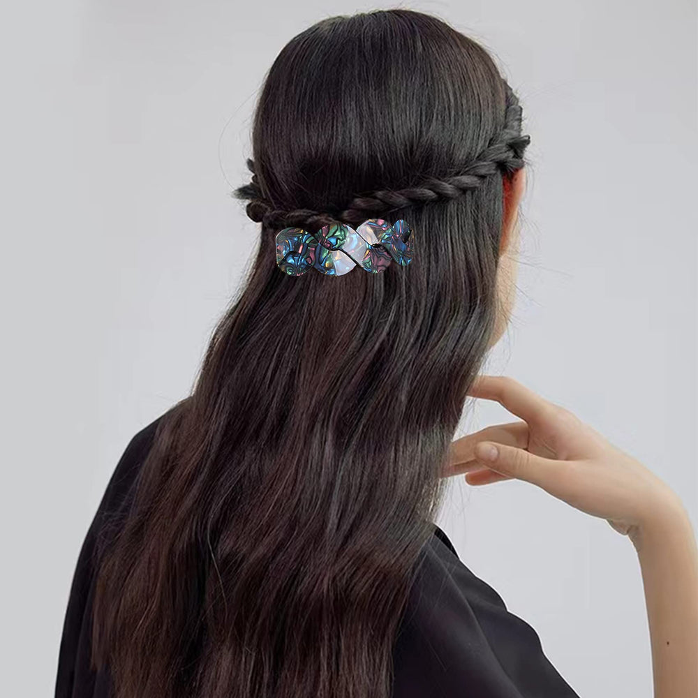Mistofu barrette close-up showing thick-hair grip and anti-slip design