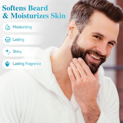 MistySprite beard care ritual demonstrates styling and daily moisture application