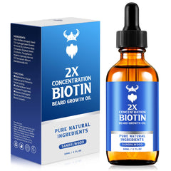 MistySprite beard growth oil 2oz bottle supports fuller beard conditioning