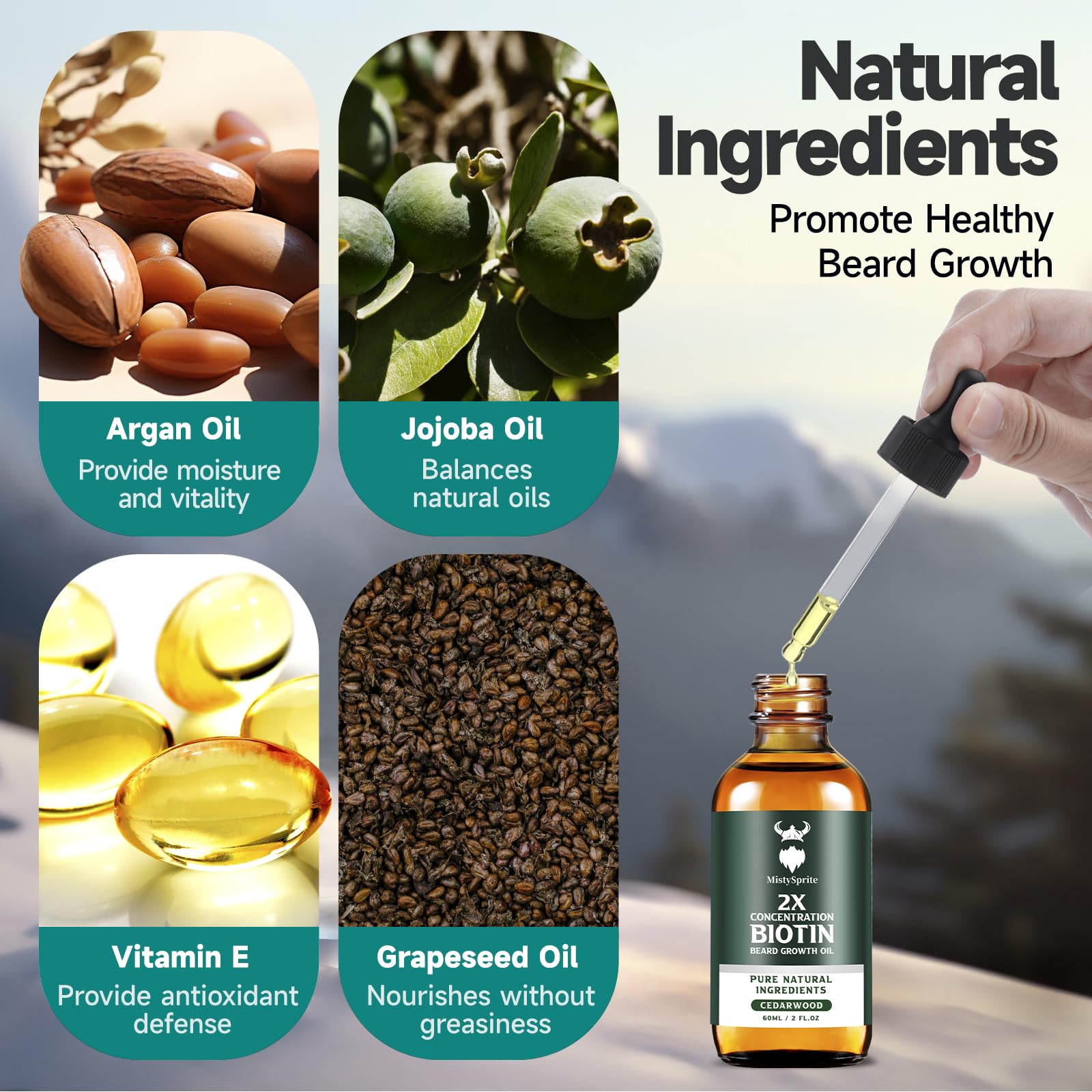 MistySprite fragrance-free formula shown in clean packaging for sensitive skin.