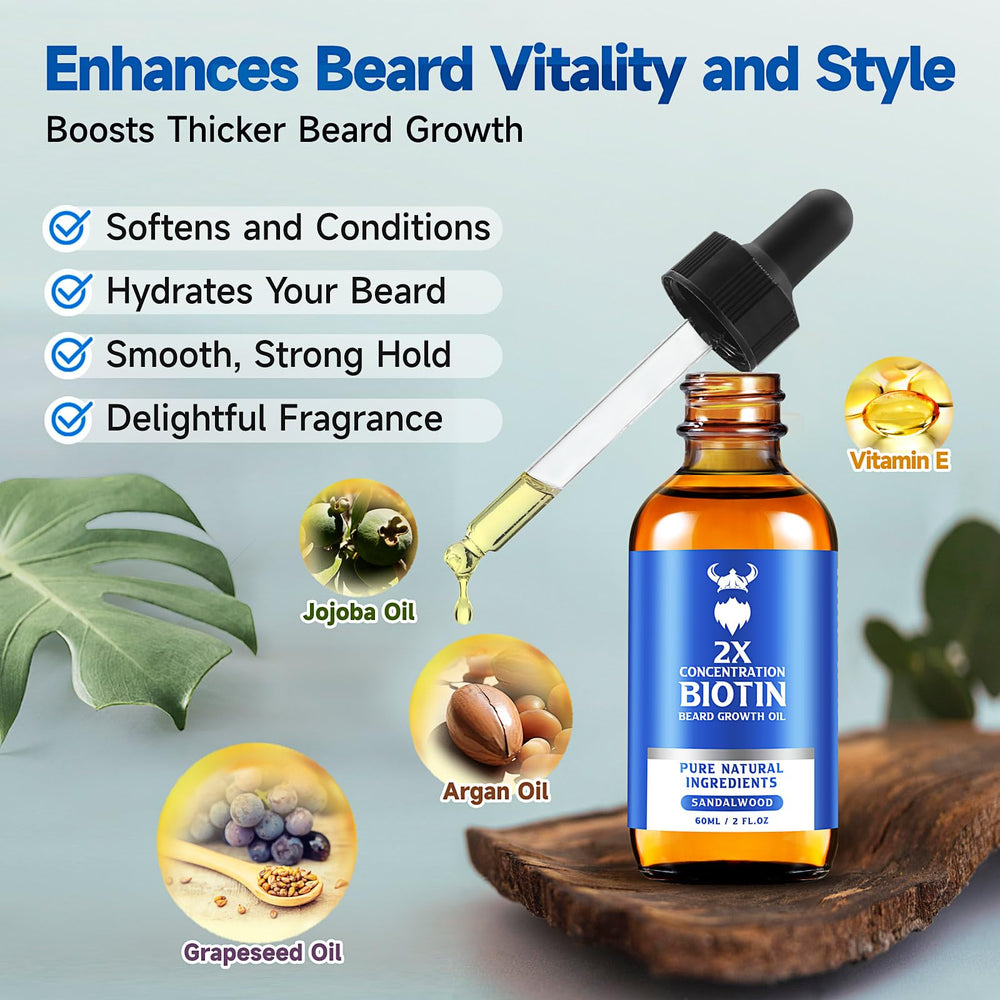 MistySprite beard growth oil ingredient blend with argan and jojoba nourishes follicles