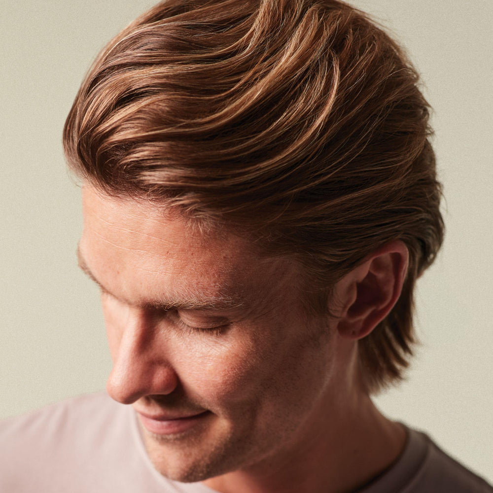 MITCH Calibrate Thickening Cream hair volume application reveals fuller fine hair