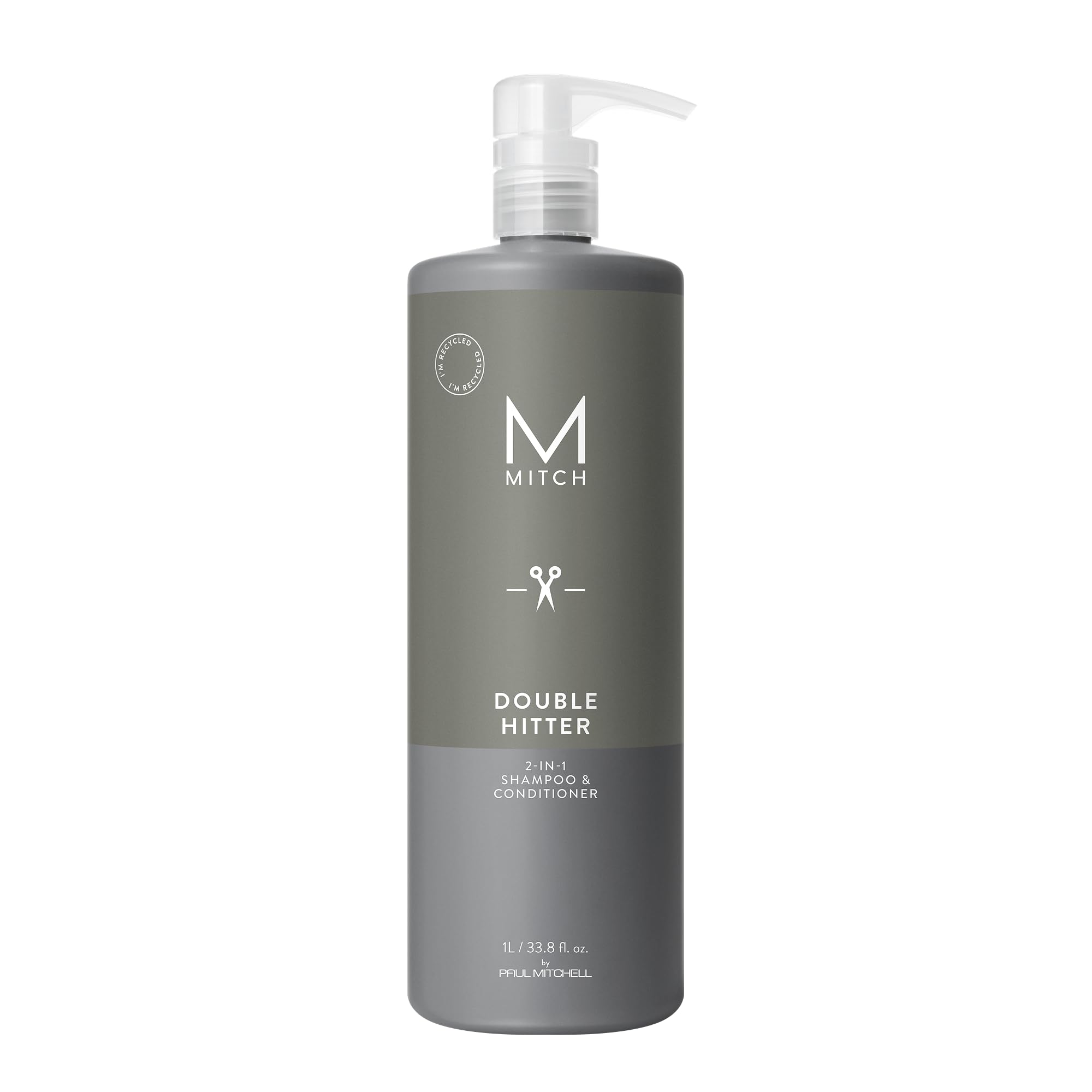MITCH Double Hitter bottle pour highlights easy one-step cleansing and refreshing feel