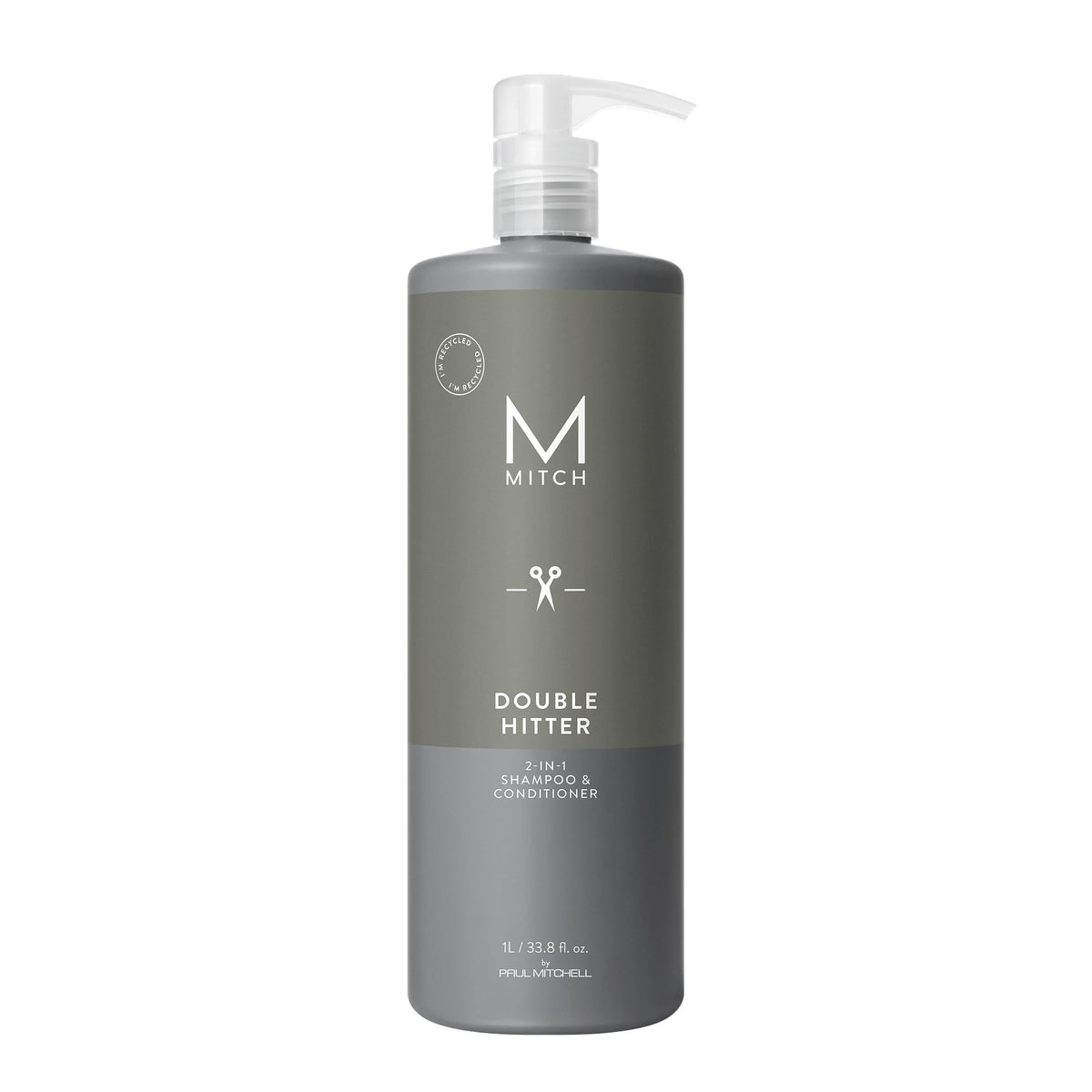 MITCH Double Hitter bottle pour highlights easy one-step cleansing and refreshing feel