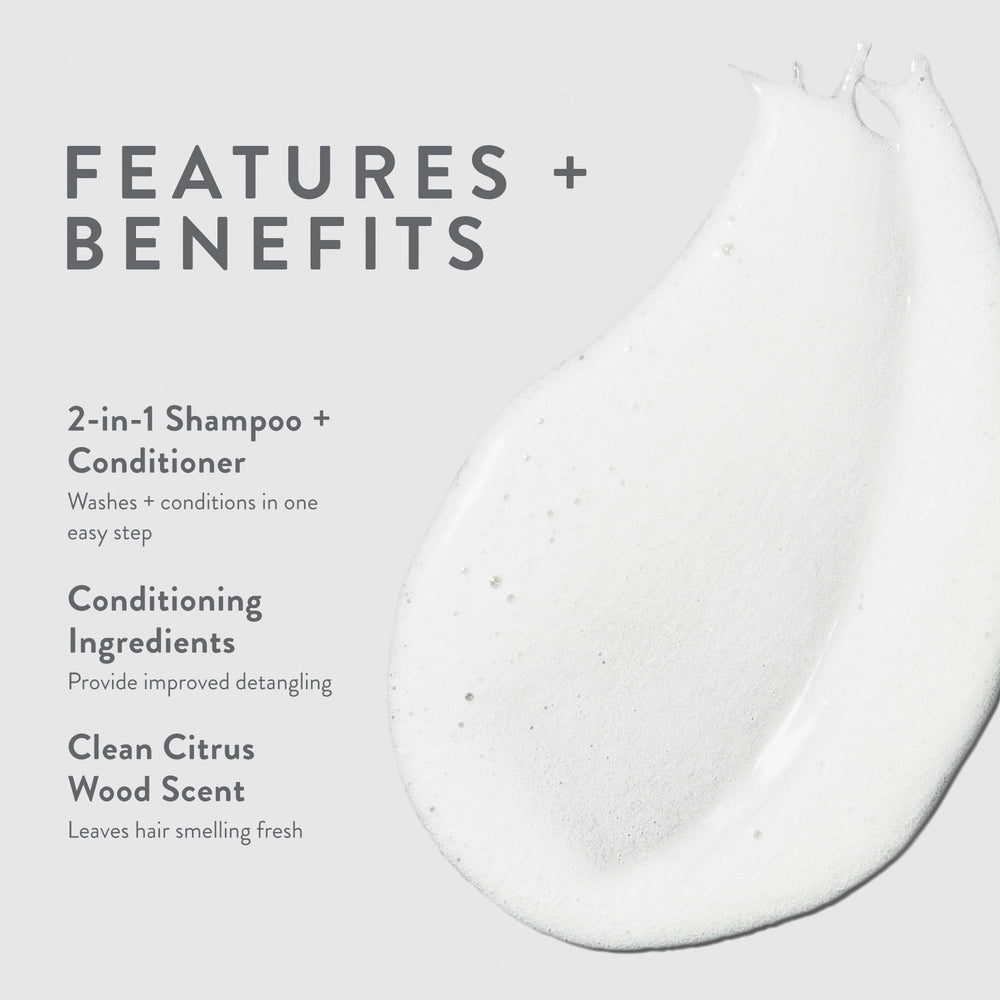 MITCH Double Hitter rich lather demonstrates cleansing performance for men.