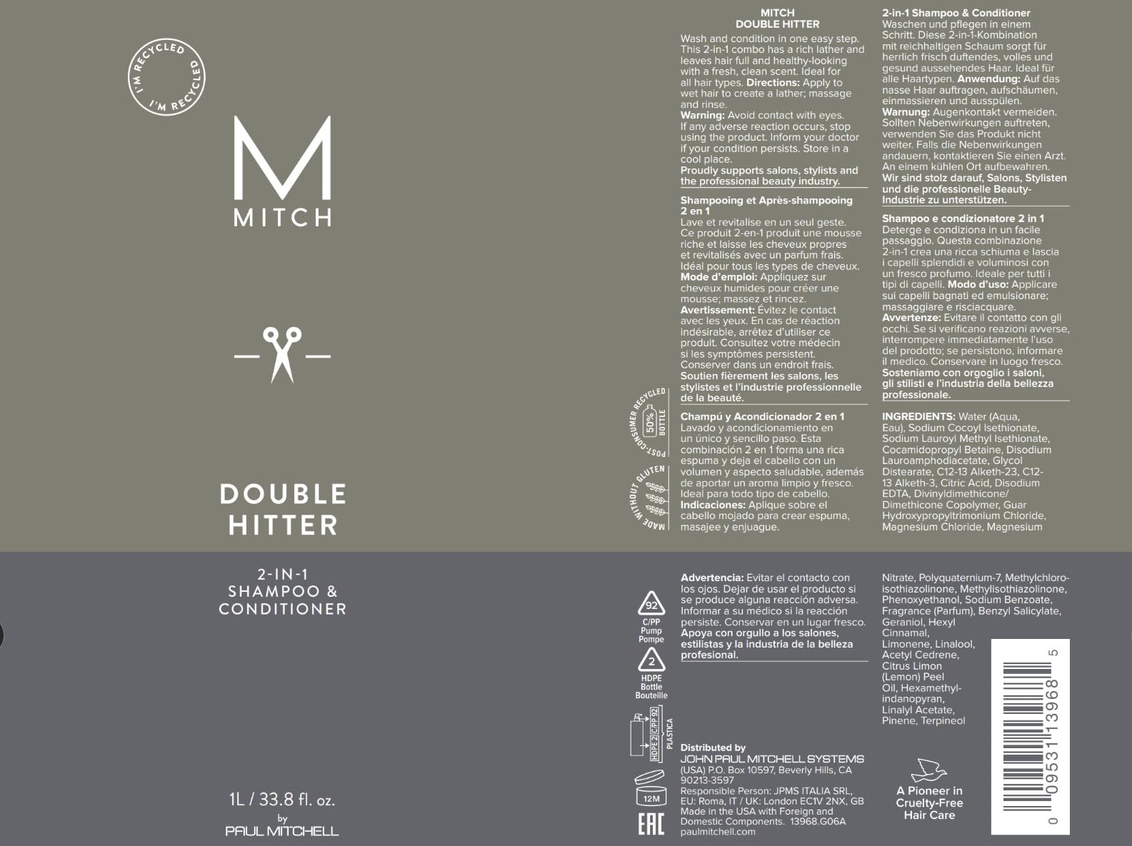 MITCH Double Hitter product-hero represents all-in-one grooming for men