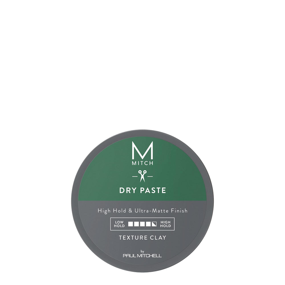 MITCH Dry Paste Texture Clay bottle shows matte finish and energizing agave citrus scent for daily use
