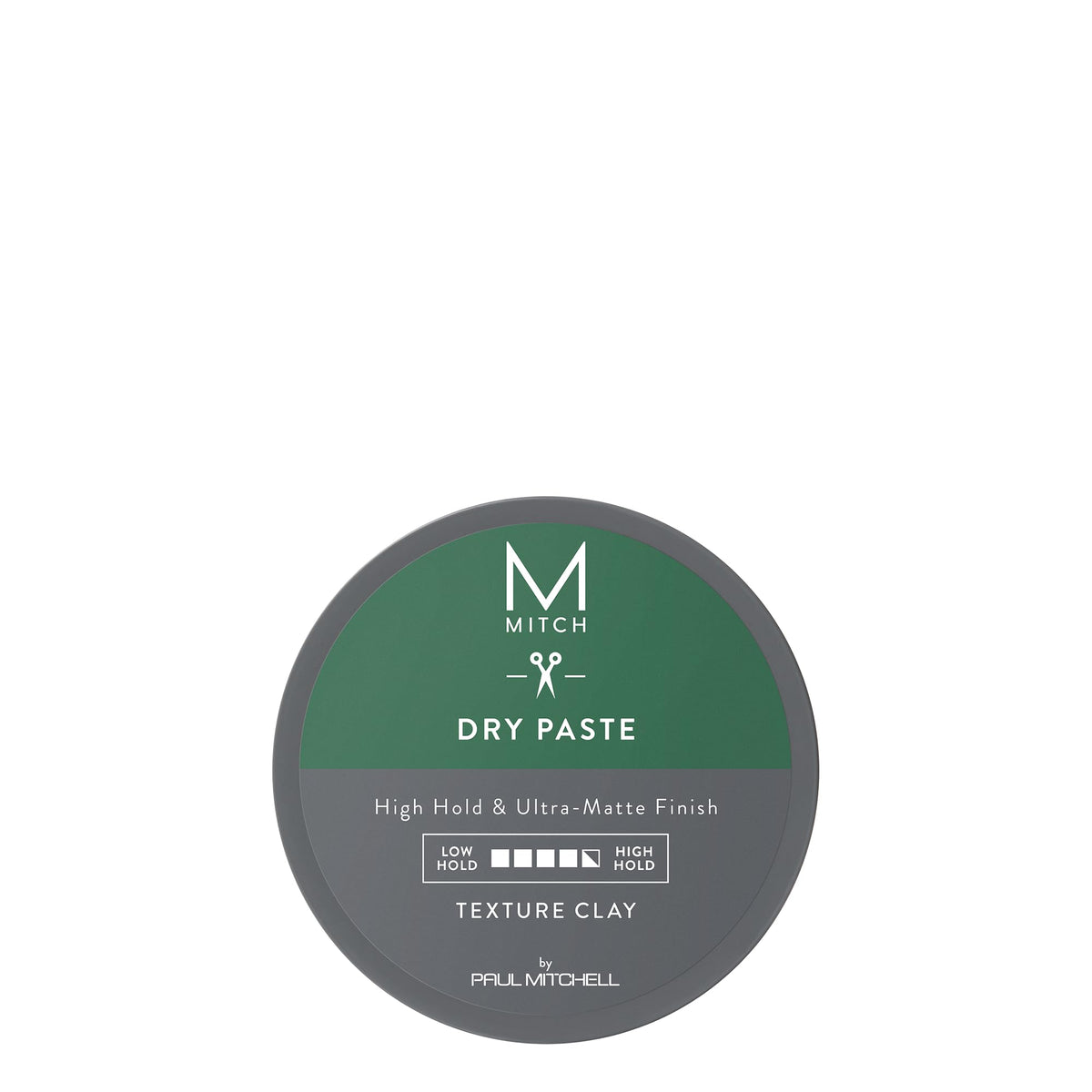 MITCH Dry Paste Texture Clay bottle shows matte finish and energizing agave citrus scent for daily use