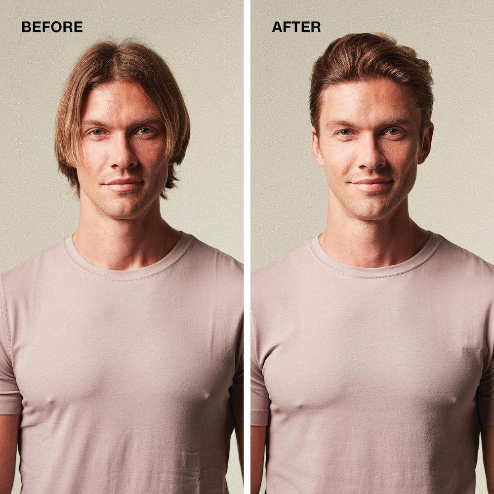MITCH Dry Paste Texture Clay matte finish shot emphasizes natural, non shiny styling