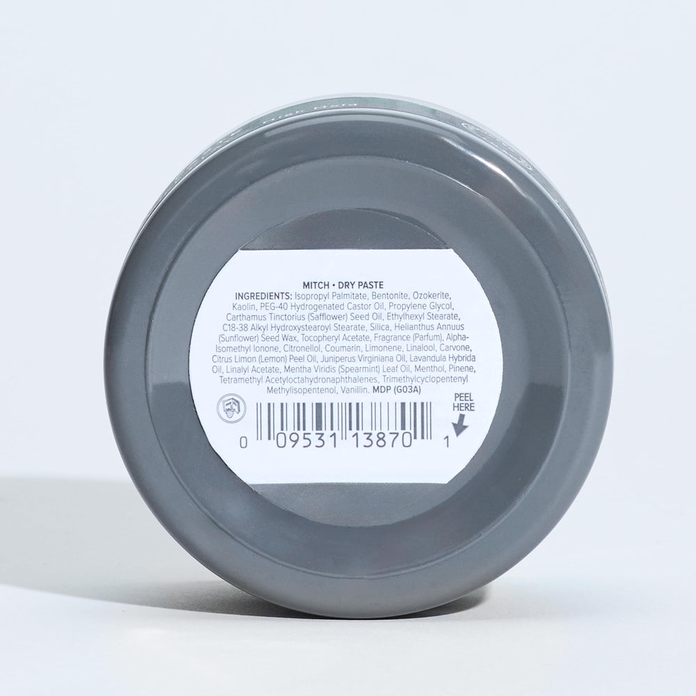 MITCH Dry Paste Texture Clay packaging PCR emphasizes eco conscious materials