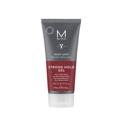 MITCH Iron Grip gel bottle-front showing strong hold for defined styles.