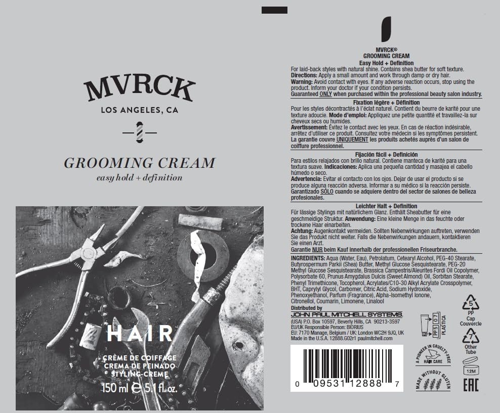 MITCH MVRCK grooming cream on damp hair creates natural definition