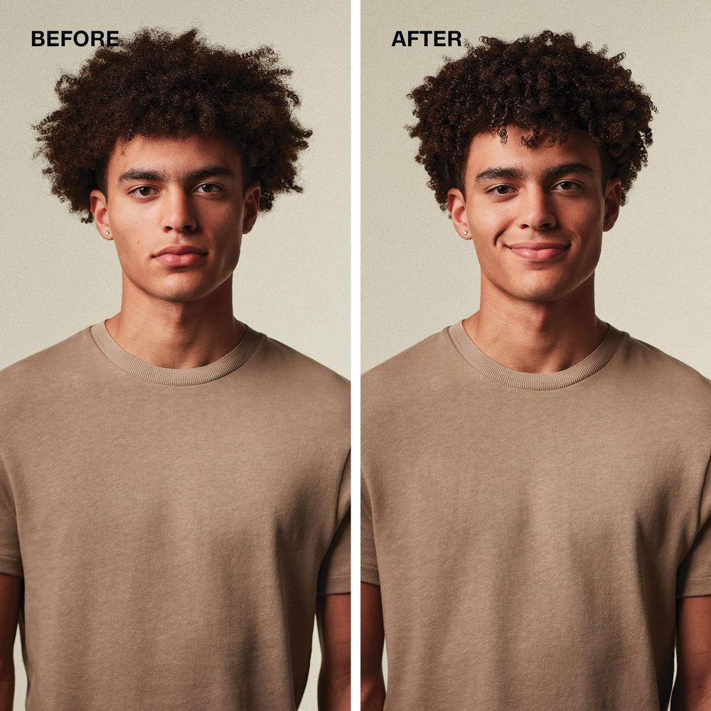 Hair styled with MITCH for a low-shine, modern look.