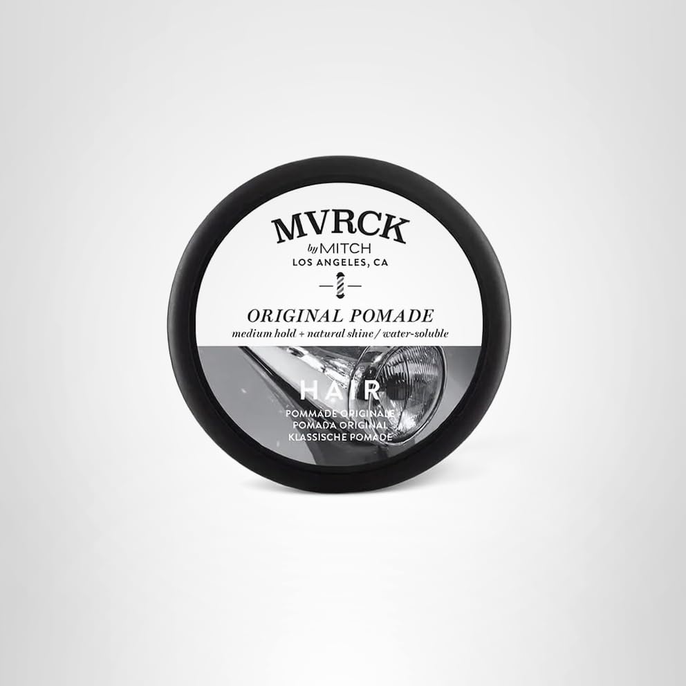MITCH Original Pomade wash-out demonstrated with a simple shampoo rinse.