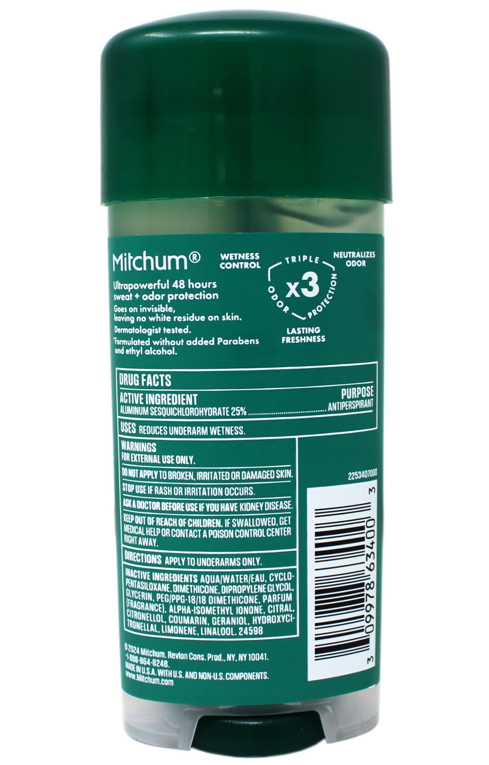 Mitchum Mountain Air gel pack displayed on store shelf for convenient value.